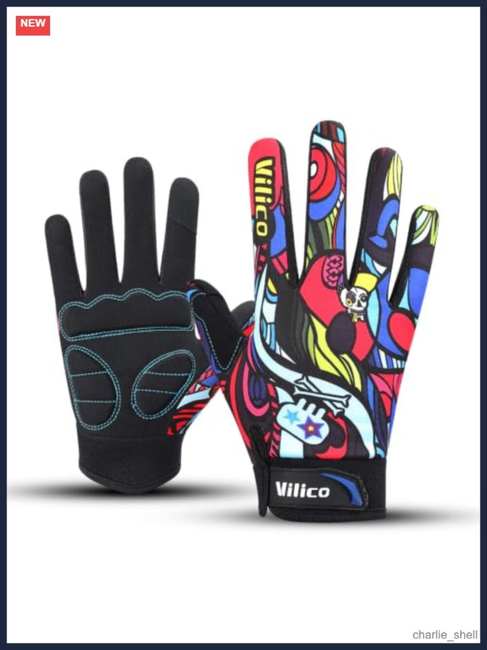 Full Finger Cycling Gloves Padded Touchscreen Bike Gloves